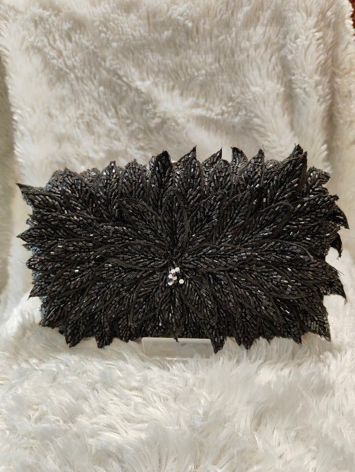 Midnight Bloom Clutch