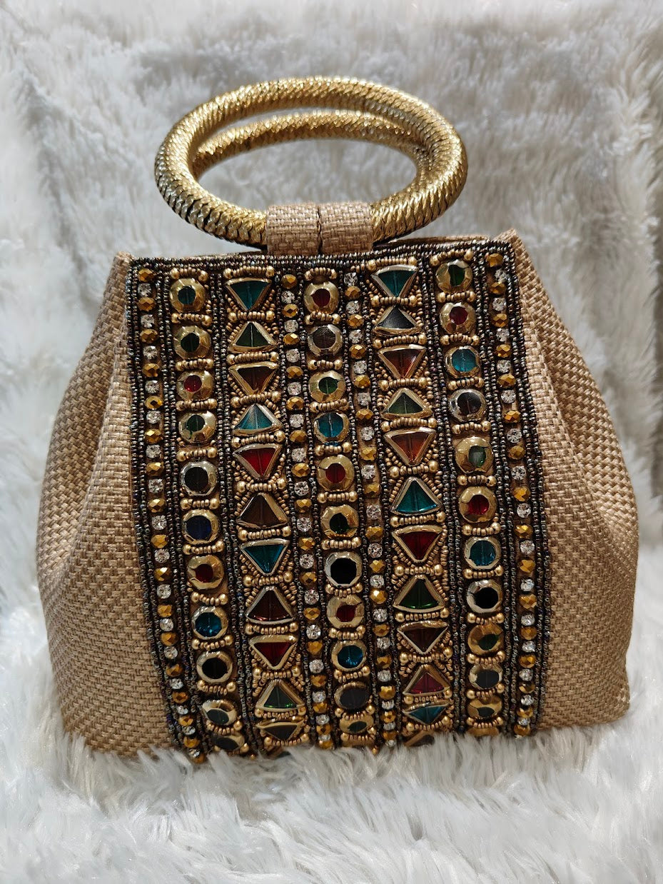 Golden Mosaic Handbag