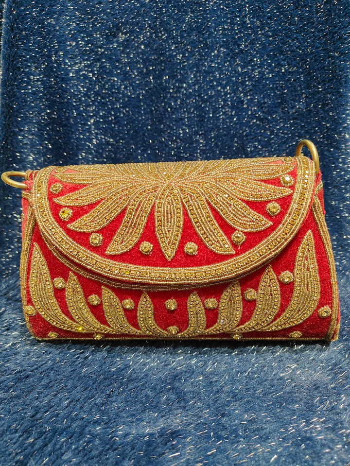 Maroon Majesty Clutch