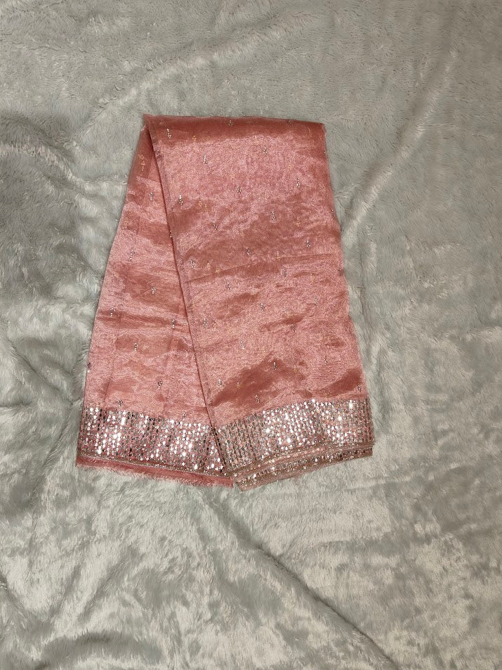 Rosewood Work Saree