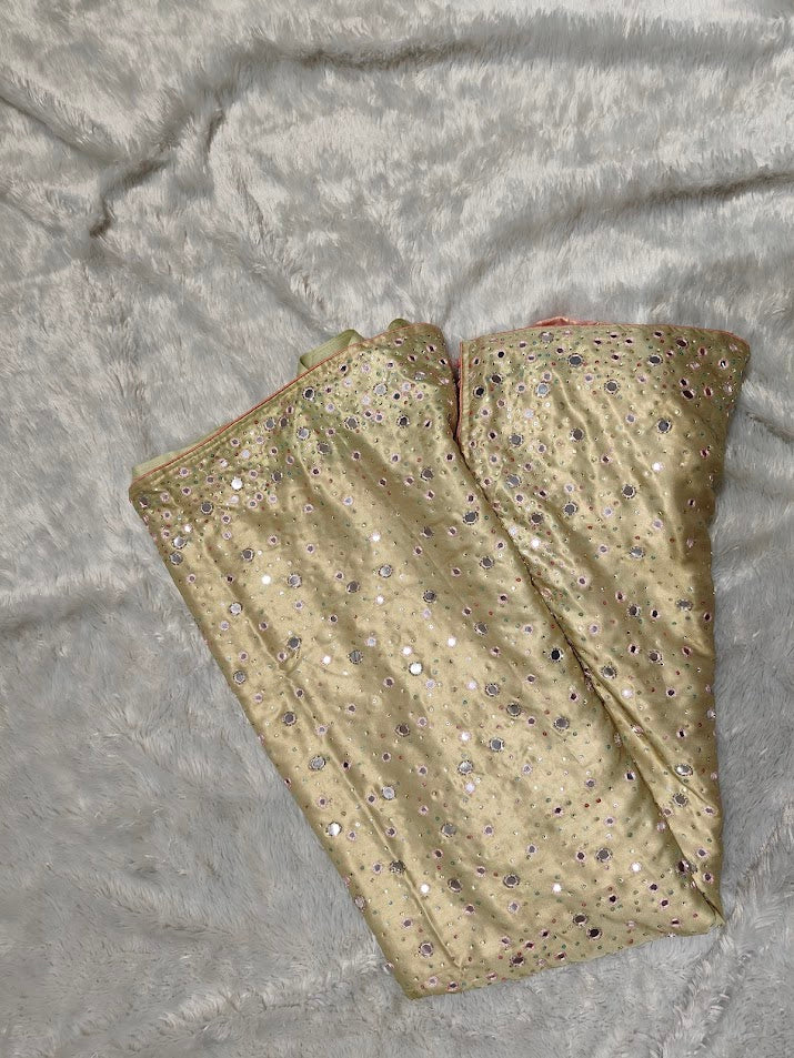 Mirror Work Fancy Saree