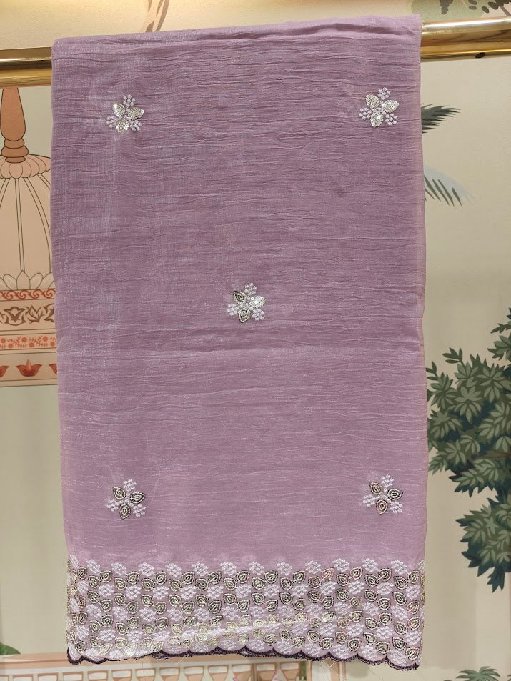 Soft organza fancy sarees