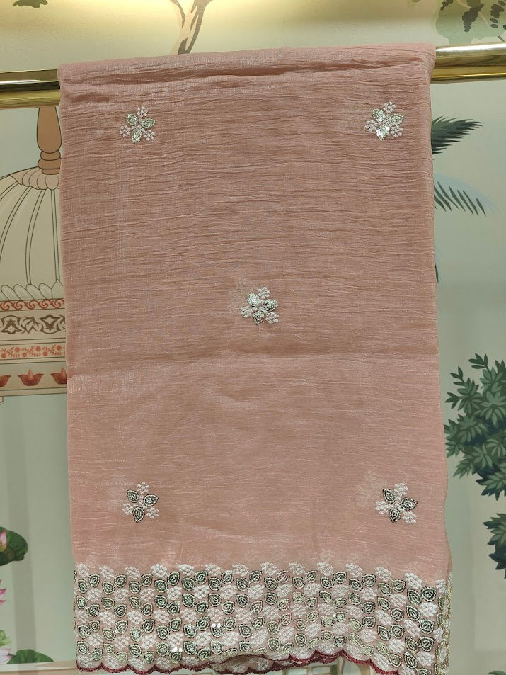 Soft organza fancy sarees