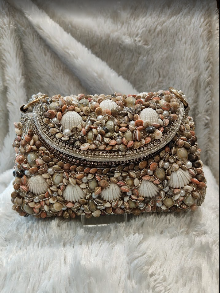 Ocean Treasures Seashell Clutch